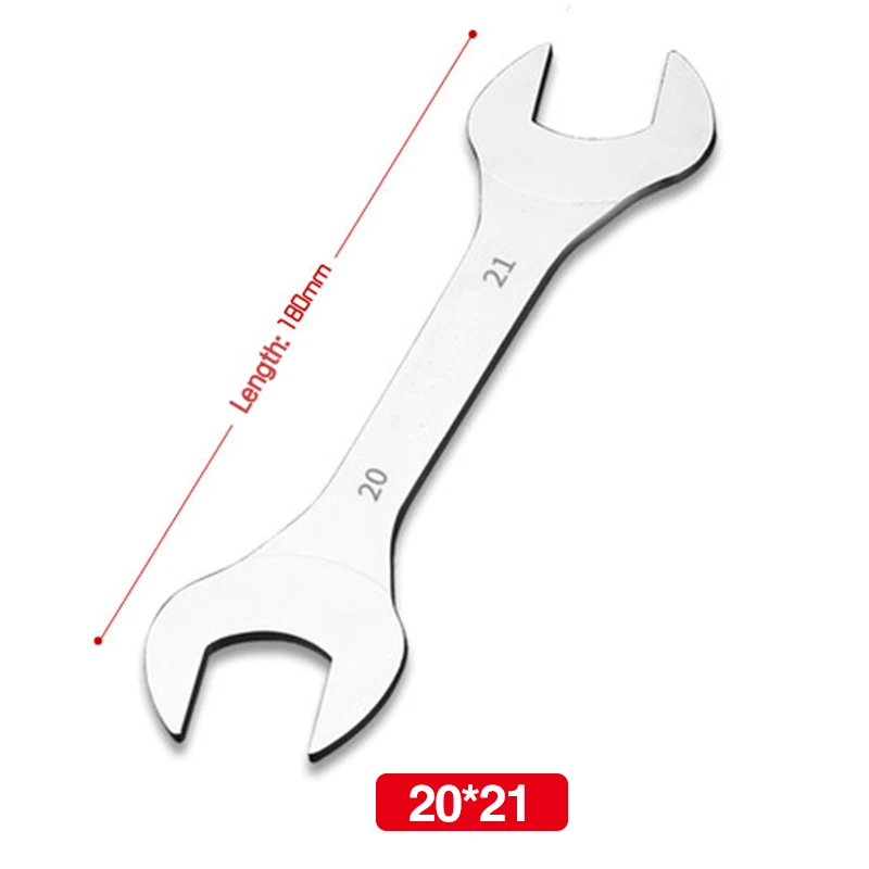 

Супертонкий открытый ключ 20 мм 21 мм, метрический инструмент для ремонта автомобилей и велосипедов, ультратонкий двусторонний гаечный ключ 20 мм * 21 мм, 20 мм-21 мм