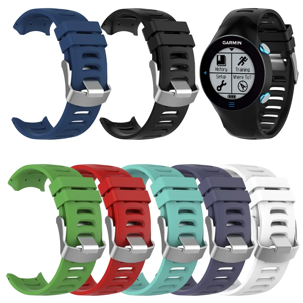 

Аксессуары eiEuuk, мягкий силиконовый гелевый сменный Браслет, ремешок для наручных часов, ремешки для смарт-часов Garmin Forerunner 610