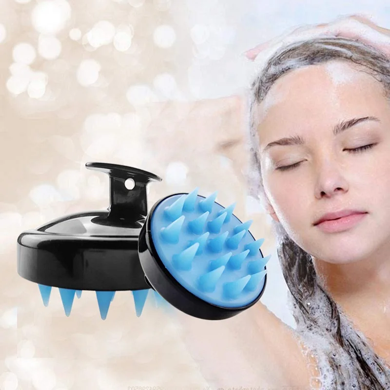 

Silicone Head Body Scalp Massage Brush Shampoo Hair Body Scalp Washing Brush Hair Comb Shower Bathroom Brush SPA Massage