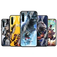 rocket racoon marvel cute for xiaomi redmi k40 k30 k20 pro plus 9c 9a 9 8a 7 luxury shell tempered glass phone case cover