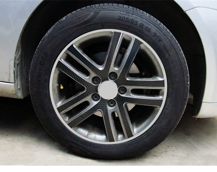 16 дюймов наклейка на обод колеса из углеродного волокна ступица