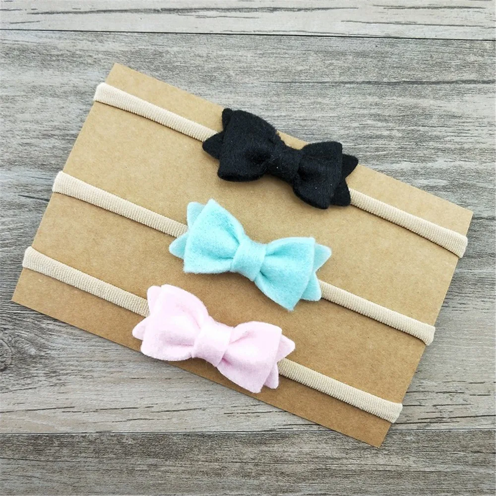 6 шт. однотонные нетканые повязки на голову с бантом | Аксессуары для одежды