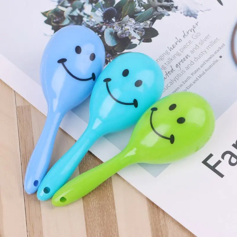 

24pcs Noise Maker Smiling Face Neon Maracas Fiesta Party Supplies Party Favors Noisemaker Mexican Party Decorations Toys