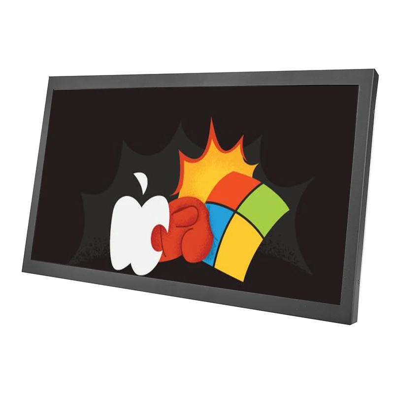 17 дюймов 16:9 широкий резистивный сенсорный экран монитор с AV/BNC/VGA/HDMI/USB