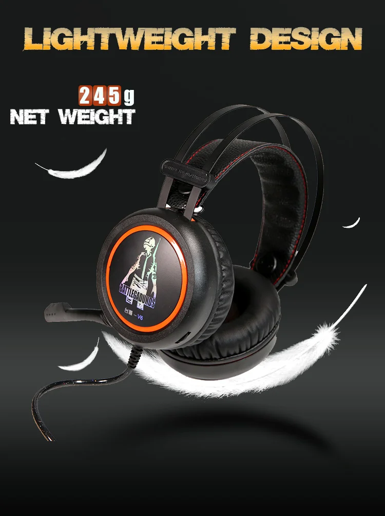 

Professional Led Light Gamer Headset for Computer PS4 XBOX Gaming Headphones Bass Stereo Wired Headset With Noise Cancelling Mic