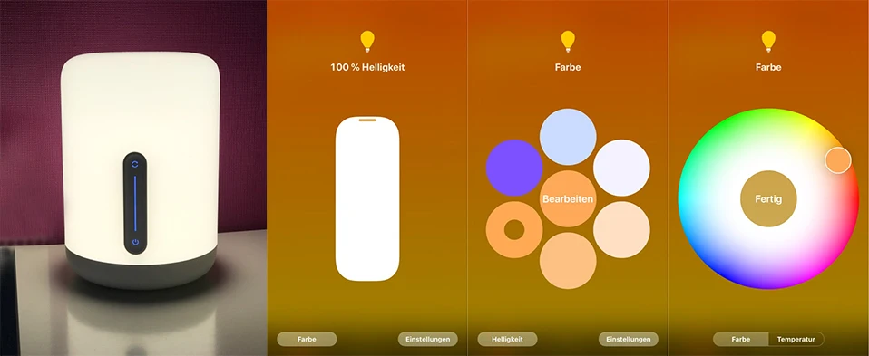 Xiaomi Mijia прикроватная лампа 2 умный стол светодиодный ночник Bluetooth WiFi сенсорная панель управления mihome приложение светодиодный светильник для Apple HomeKit Siri