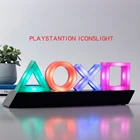 Светящиеся иконы playzation PS4 Голосовое управление икона игры светящаяся акриловая атмосфера неоновая бар атмосферсветильник лампа