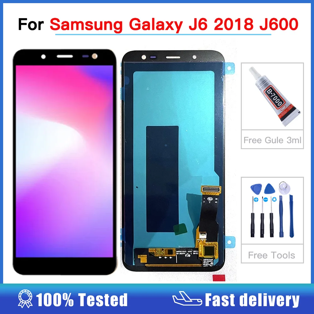 

OLED J600 LCD For Samsung Galaxy J6 2018 J600F J600Y LCD Display SM-J600F J600G J600FN/D Touch Screen Digitizer Assembly 5.6"