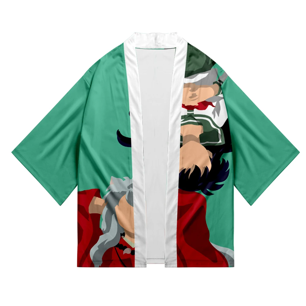 

New Inuyasha Anime Kimono Men/Women Fashion Harajuku Style yukata 3D Print Inuyasha Japanese kimono