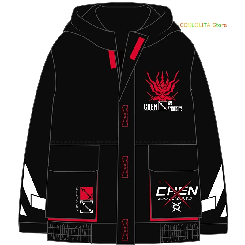 

Anime Game Arknights Chen Loose Long Sleeve T-shirt Coat Cosplay Men Women Student Harajuku Fashion Pants Casual Windbreaker