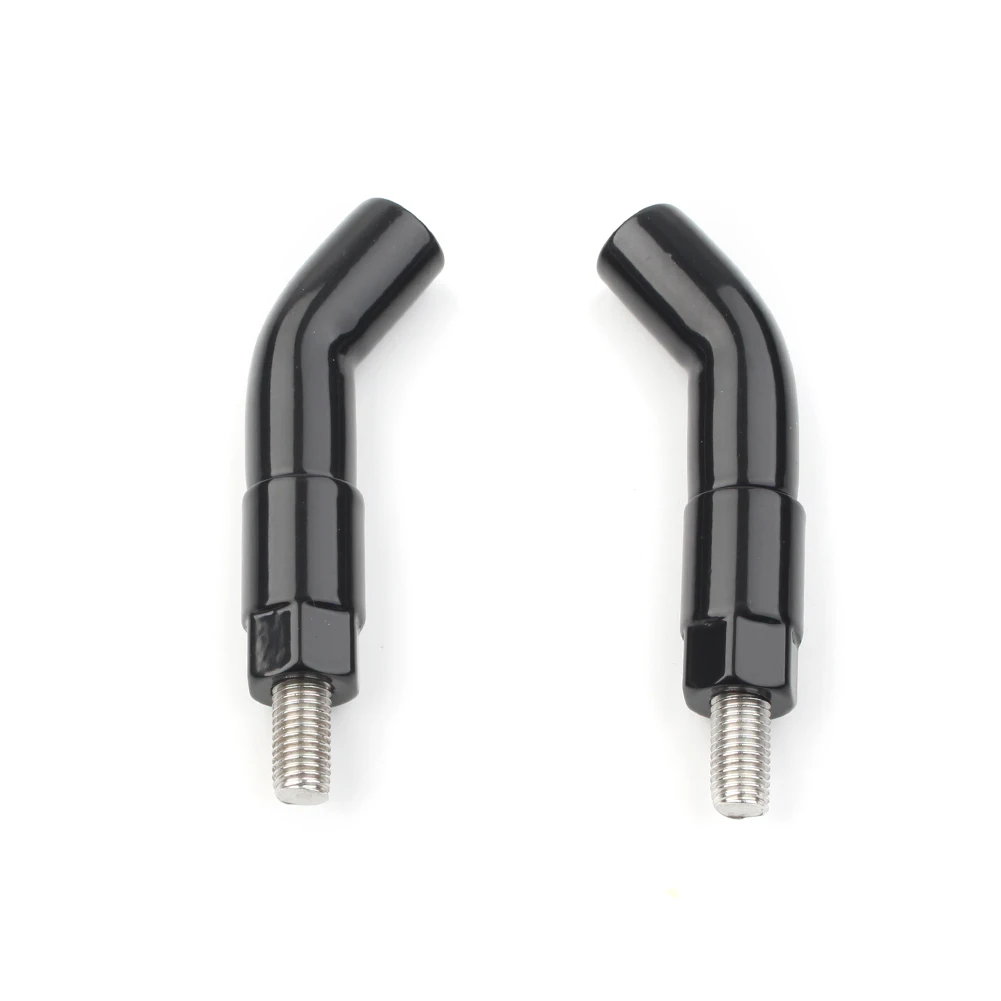 2шт. Удлинитель держателя зеркала заднего вида для мотоцикла Harley Davidson Iron Sportster XL 1200 1200NS 2018-2019 черного цвета из алюминия.