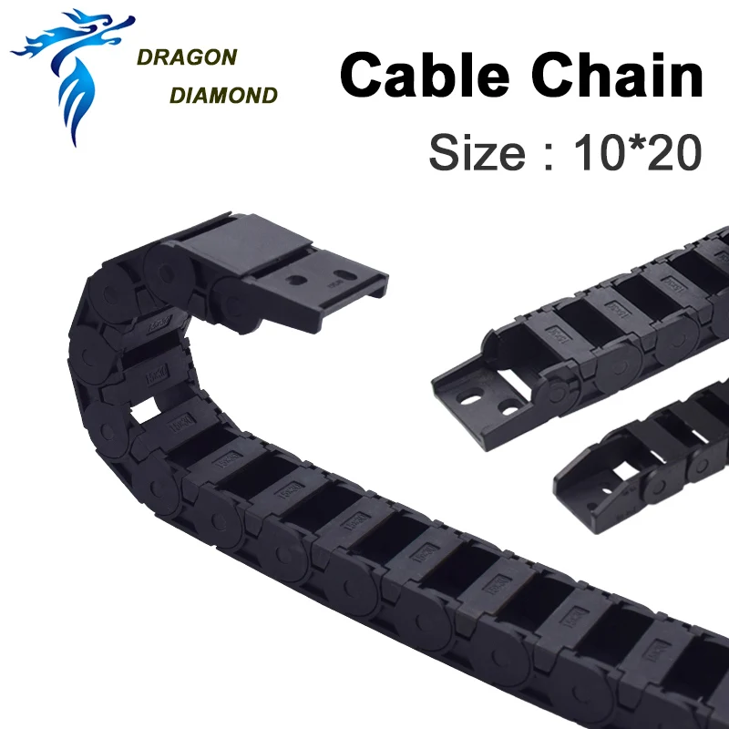 Tank Chain 10 x 20mm Plastic Material Transmission Cable Drag 1 Meter For Laser Machine Mechanical Parts Free Shipping | Инструменты