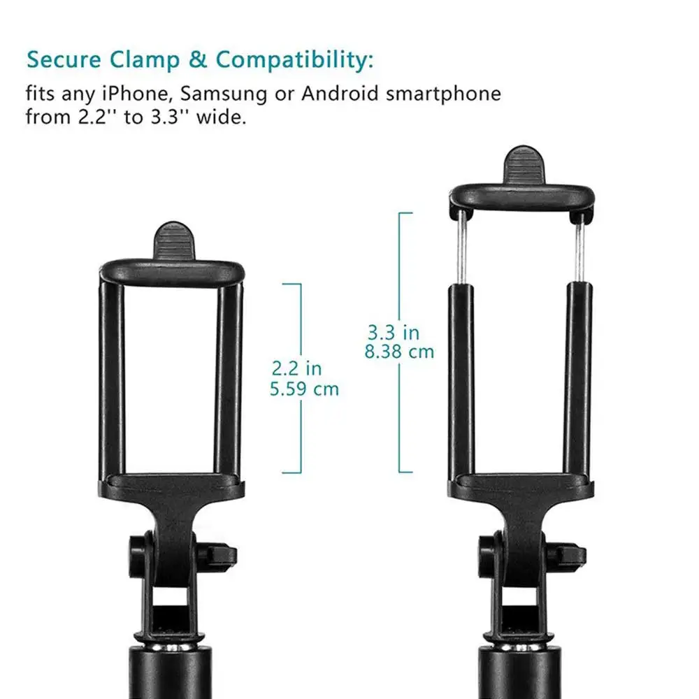 Беспроводная Bluetooth селфи палка для IPhone X 8 7 6s Android 3 в 1 Мини Выдвижной Штатив с
