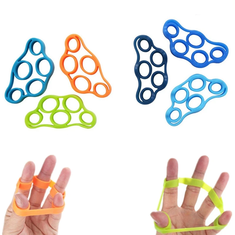 

Усиливающее кольцо для захвата рук, 3 шт., для упражнений для фитнеса Эспандер для бодибилдинга, разгибатель пальцев, Снятие напряжения