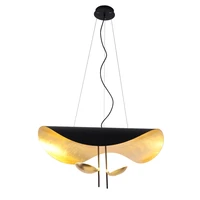 post modern creative ufo living room chandelier designer black gold individual bedroom lamp nordic restaurant decorative lamps