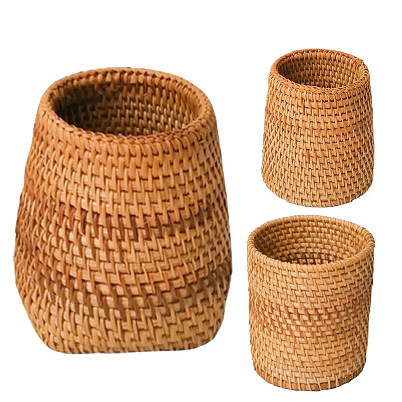 

Braided Pen Holder Bamboo Tea Holder Tea Spoon Tea Needle Storage Tube