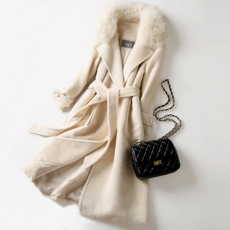 Зимнее пальто женское модное из натурального меха 2020 Женская куртка для стрижки