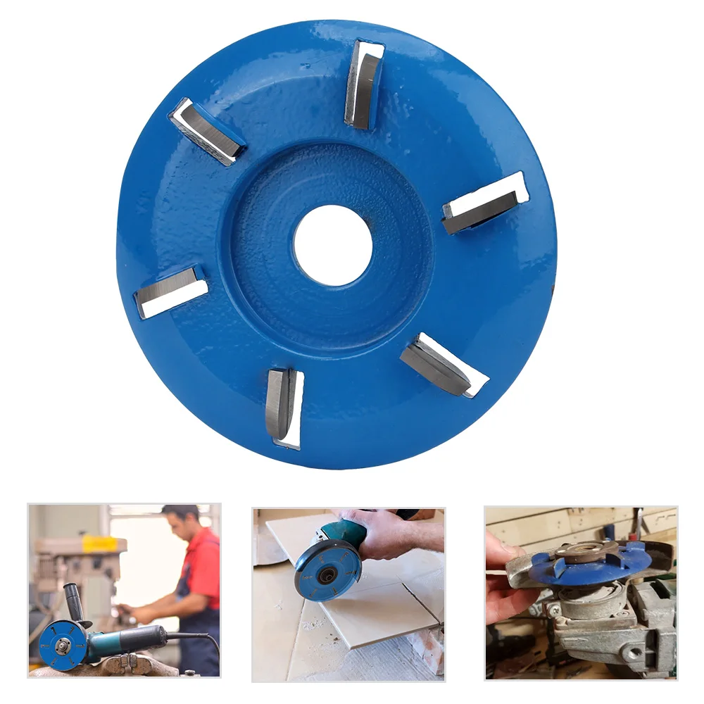 

Milling Cutter Flat Turbo Disc Tool Rotary Planer 6 Teeth Tea Tray Digging Wood Carving 90mm Diameter 16mm