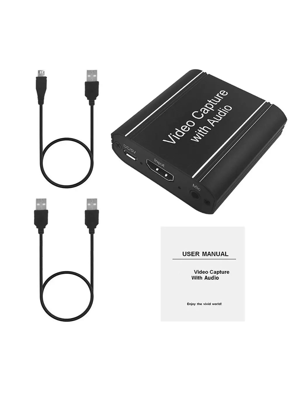 

4K Video USB2.0 Capture HDMIâ€”Compatible Card 60Hz 1080P Video Capture Card Audio Video Recording Dongle Recording Live Broadcast