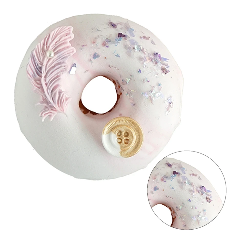 Горячий искусственный пончик мороженое имитация торта закуска магазин украшения окна поддельные закуски мороженое сливочный пончик еда фотография Опора
