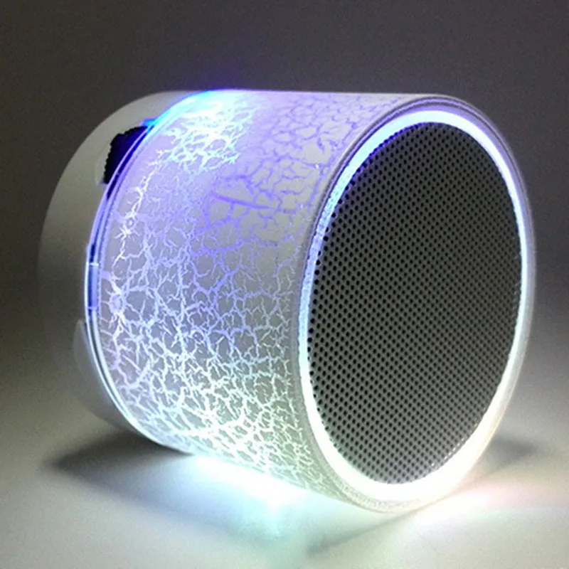 Портативный Bluetooth-динамик с трещинами светодиодный Яркий динамик подсветкой для