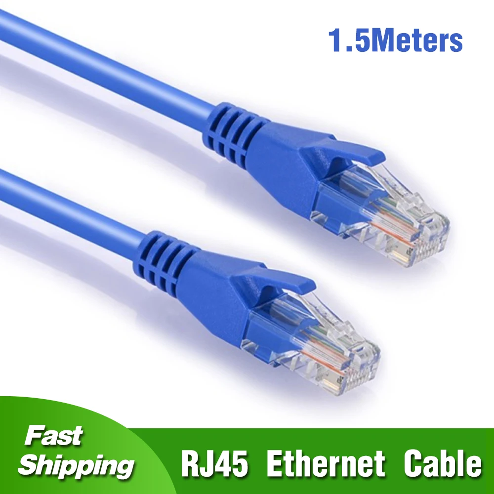 3 шт./упак. сетевой кабель Ethernet 1 5 м высокого качества RJ45 к синего цвета|Кабели