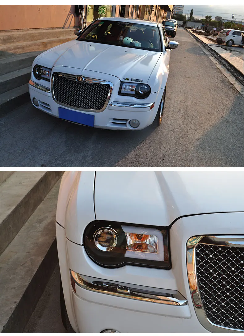 АКД Автомобиль Стайлинг фара для Chrysler 300C фары 2005-2010 300C светодиодный фары DRL Hid Bi Xenon авто аксессуары