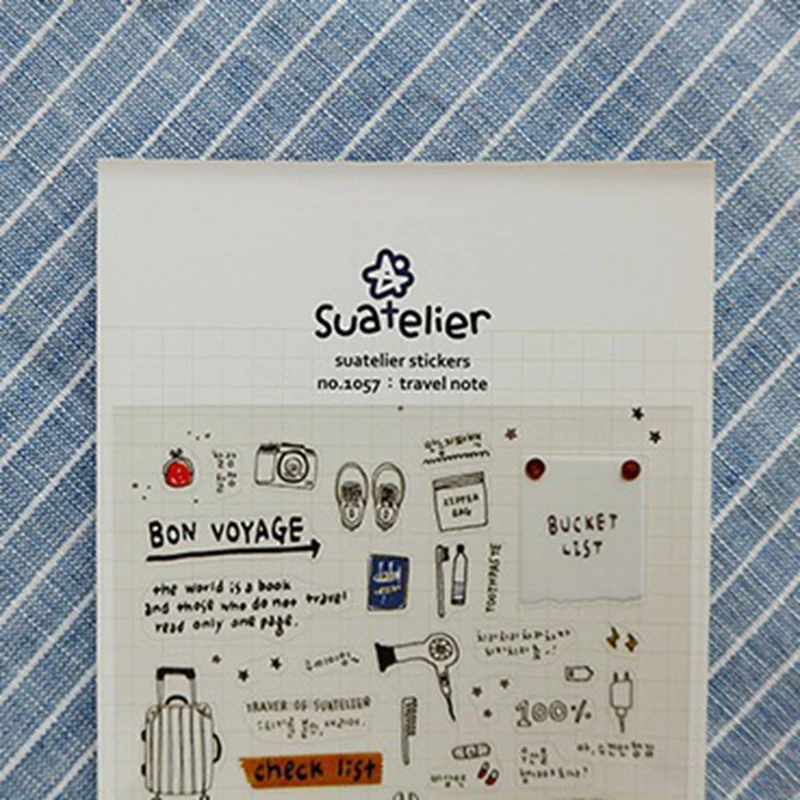 Самодельные наклейки Sonia Travel Note прозрачный материал для скрапбукинга домашних