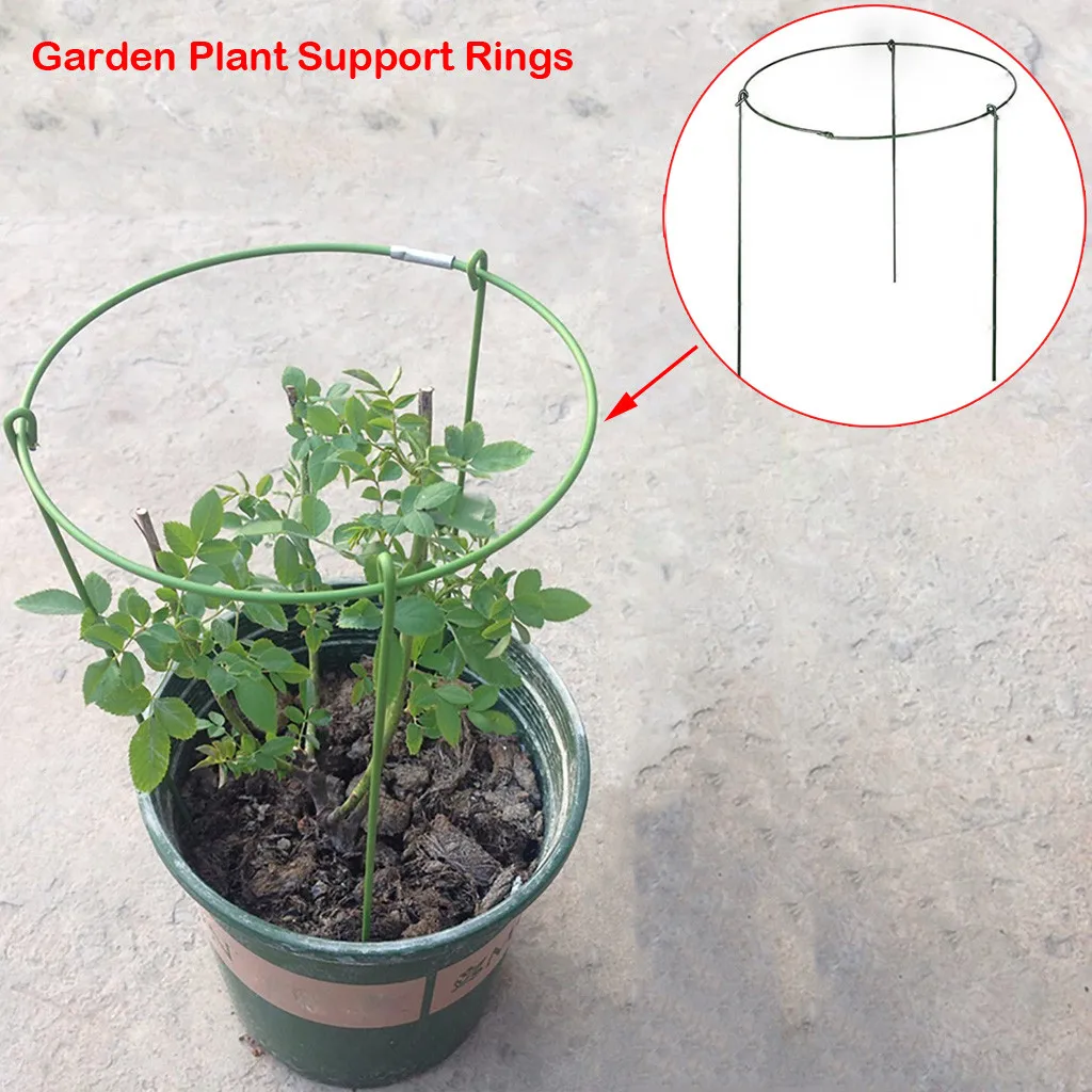 

Large Garden Plant Support Rings, 10inch Wide x 17inch High, 3 Legs