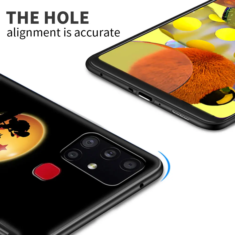 Чехол для Samsung Galaxy A51 A71 A12 A21s A31 A52 A41 A02s A32 5G A11 силиконовый черный | Мобильные