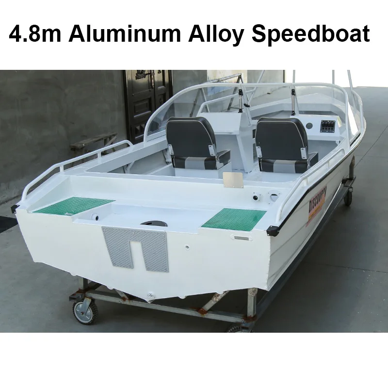 Белая скоростная лодка из алюминиевого сплава рыболовное судно штурмовая водный