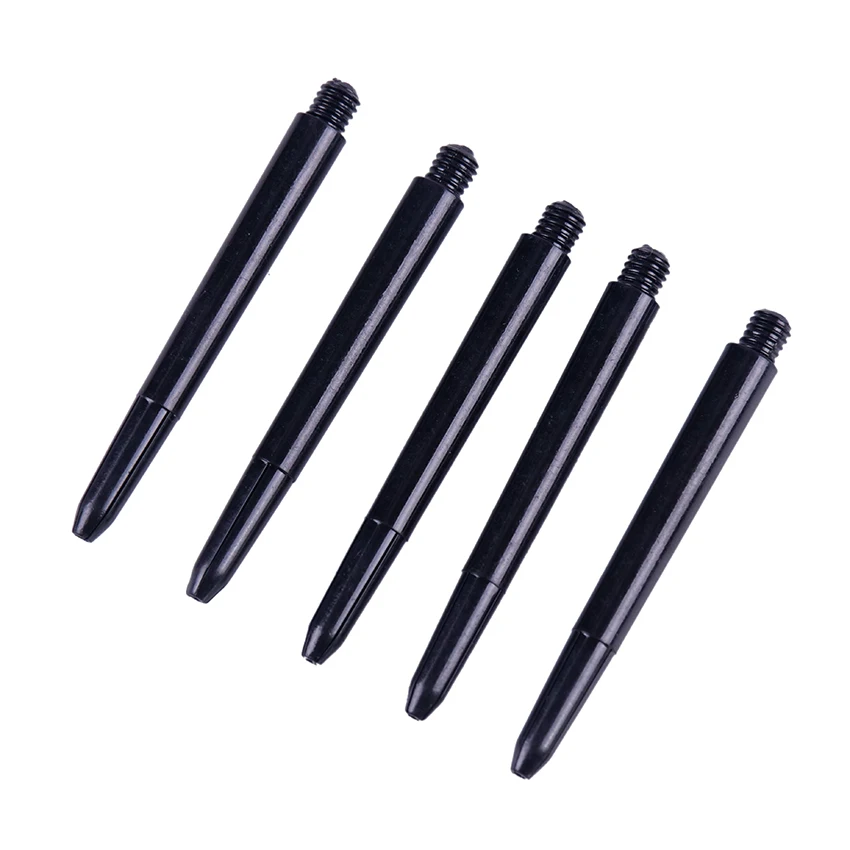 

50PCS/pack Standard 2BA Screw Thread Replacement Nylon Darts Shafts 2BA Thread Black Plastic Dart Rod Stems Accessories