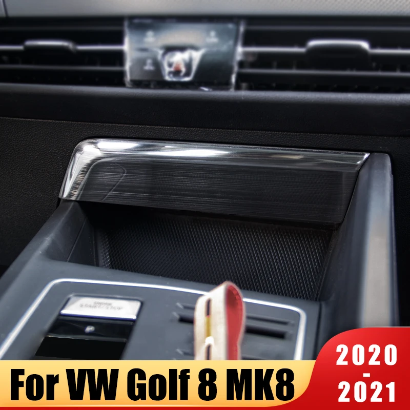 

Front Central Control USB Port Dust Protection Cover Trim For Volkswagen VW Golf 8 MK8 2020 2021 2022 Car Accessories Anti-kick