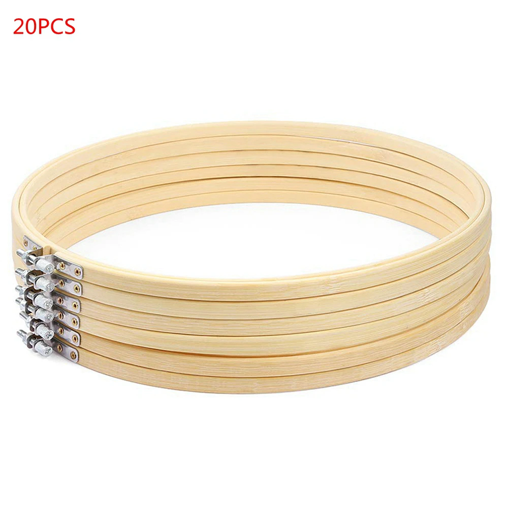 

10/20 PCS 7 Inch DIY Sewing Tools Bamboo Frame Embroidery Hoop Ring Cross Stitch