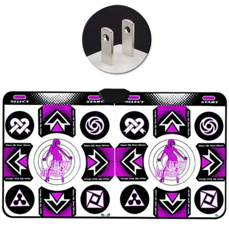 

PVC Dance Mat Double Players Anti Slip With Wireless Receiver Remote Controller P9YE