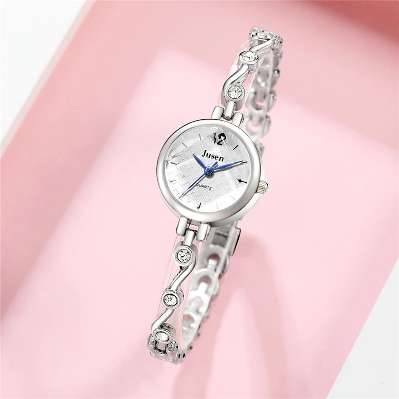 Очаровательные женские часы-браслет брендовые Роскошные Кварцевые часы