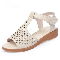 women gladiator sandals 2021 new summer wedges ladies sandals large size 41 42 43 casual hole sandals women