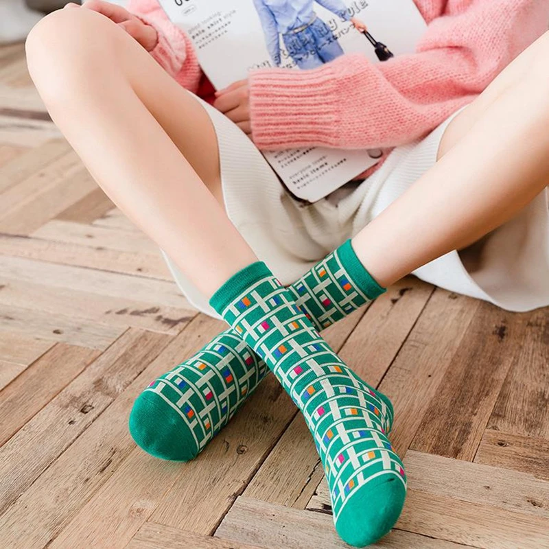 Новые модные кавайные носки Женская хлопковая обувь в японском стиле Харадзюку