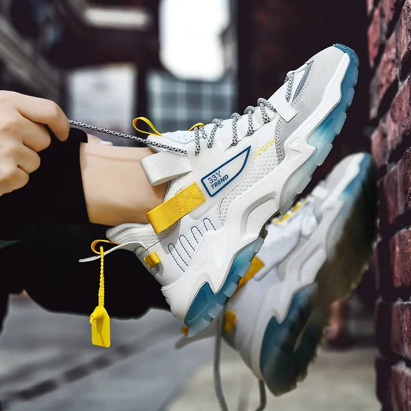 

Мужская повседневная обувь, Мужская Удобная спортивная обувь, молодежная Модная стильная мужская Уличная обувь, папина обувь, высокоэласти...