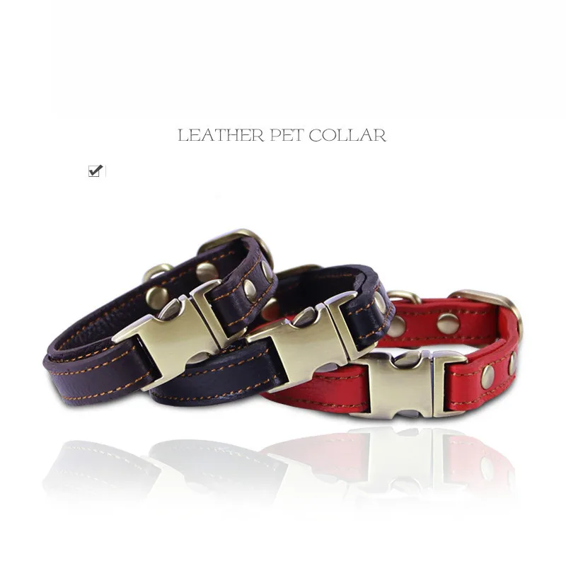 Лидер продаж высококачественный первый слой пряжка ошейник для домашних