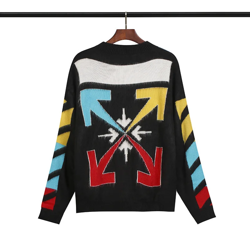 

Offowhide Mohair color knitted sweater for men and women
