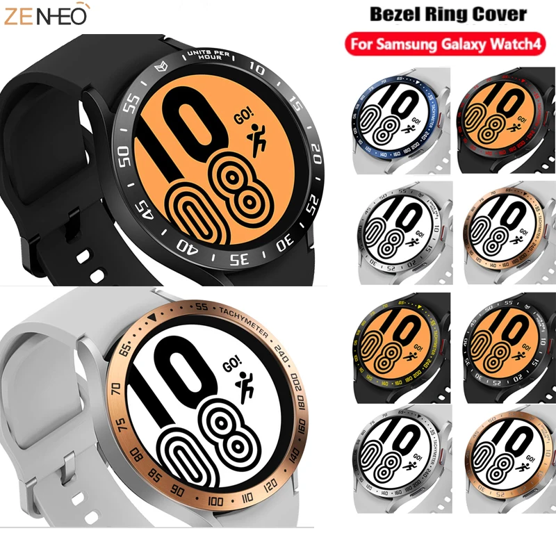 

Aluminum Alloy Watch Bezel Ring Frame Cover For Samsung Galaxy watch 4 40MM 44MM Anti Scratch Metal Ring Smart Watch Accessory