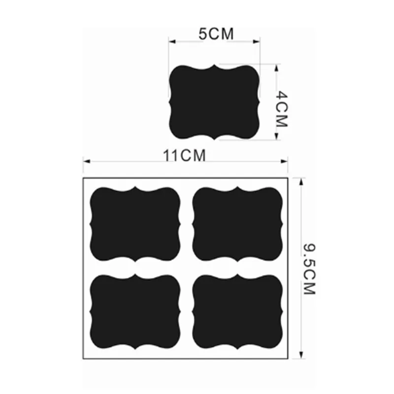 

80Pcs Erasable Blackboard Sticker Craft Kitchen Jars Sticker Organizer Labels Cooking Tools Kitchen Accessories Kitchen Supplies