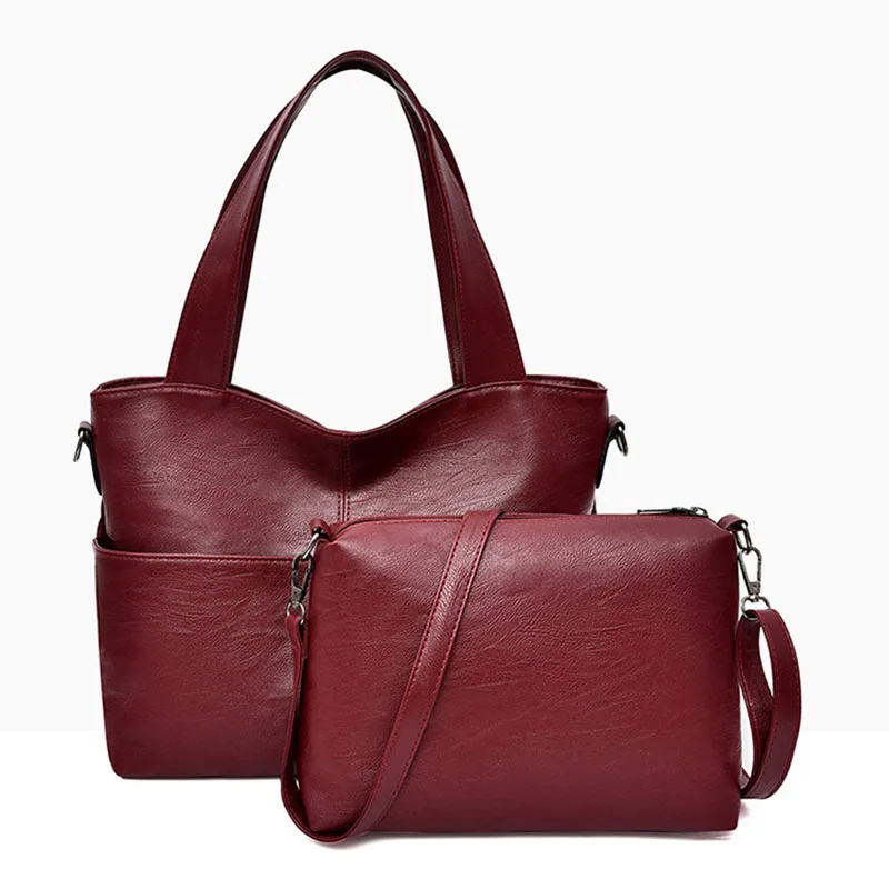 

Сумка-тоут женская из искусственной кожи, в стиле ретро