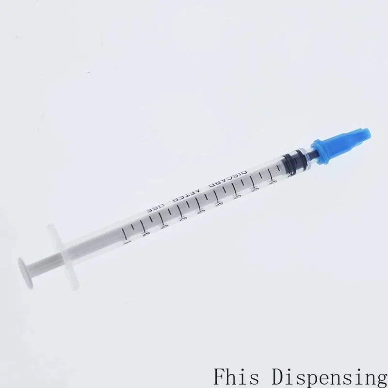 New Dispensing Syringes 1cc 1ml Plastic with Tip Sky Blue Cap Pack of 10 | Обустройство дома