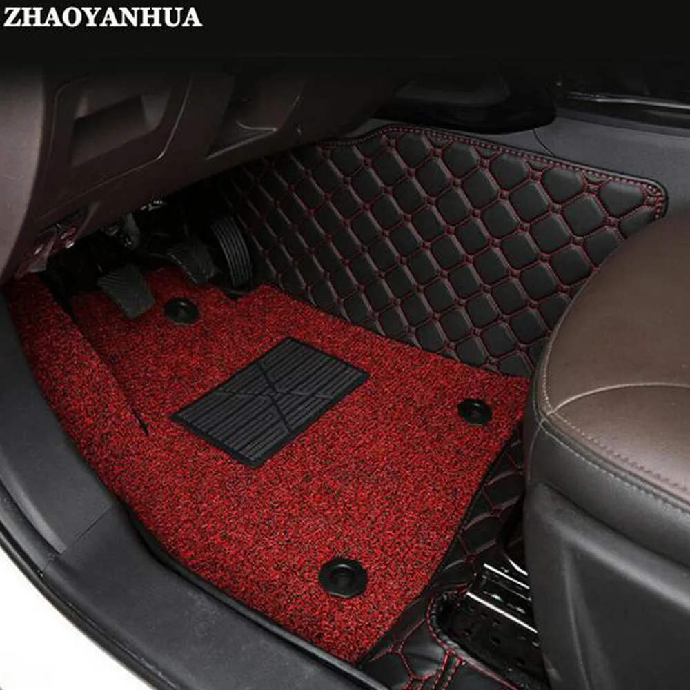 

ZHAOYANHUA Car floor mats for Volkswagen CC Eos Golf Jetta Passat Tiguan Touareg sharan 6D car-styling carpet floor liner