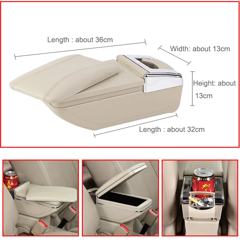 Ящик для хранения в подлокотнике автомобиля Mazda кожаный подлокотник центральной