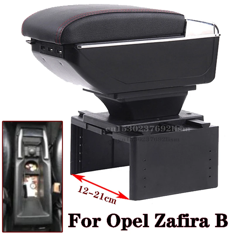 

Подлокотник для Opel Zafira B, детали интерьера, специальные детали для подлокотника автомобиля, центральный контейнер для хранения с USB светильн...