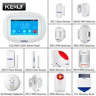 Домашняя сигнализация KERUI K52, Wi-Fi GSM сигнализация для дома, большой сенсорный экран 4,3 дюйма, TFT-дисплей, детектор движения