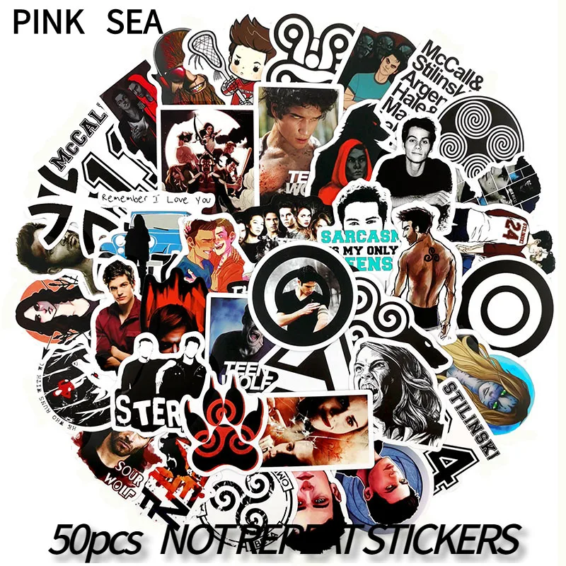 

Наклейки с рисунками из мультфильмов «волк» для американского ТВ-шоу, водонепроницаемые наклейки для холодильника, мотоцикла, скейтборда, ...